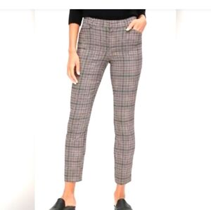 Gap Plaid Signature Skinny Ankle Pants Sz 14 Tall